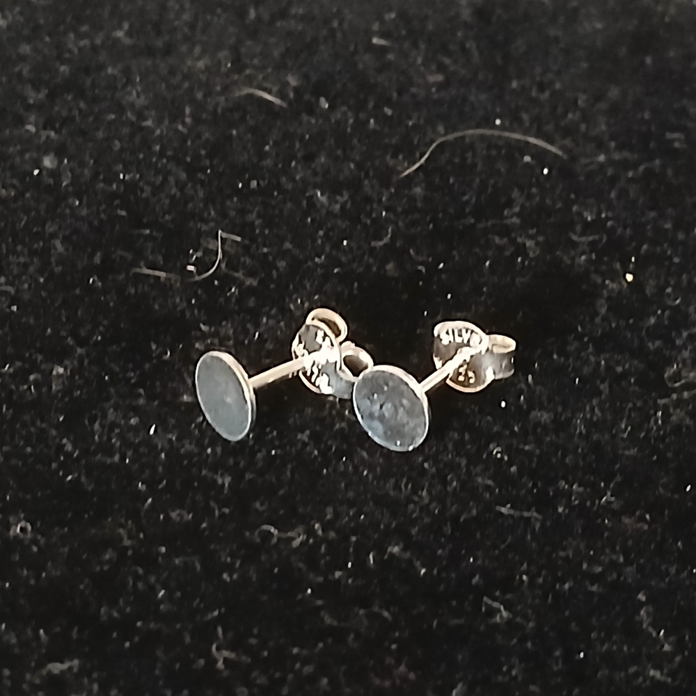 .925 Sterling Silver Ear Studs with 6MM Blank